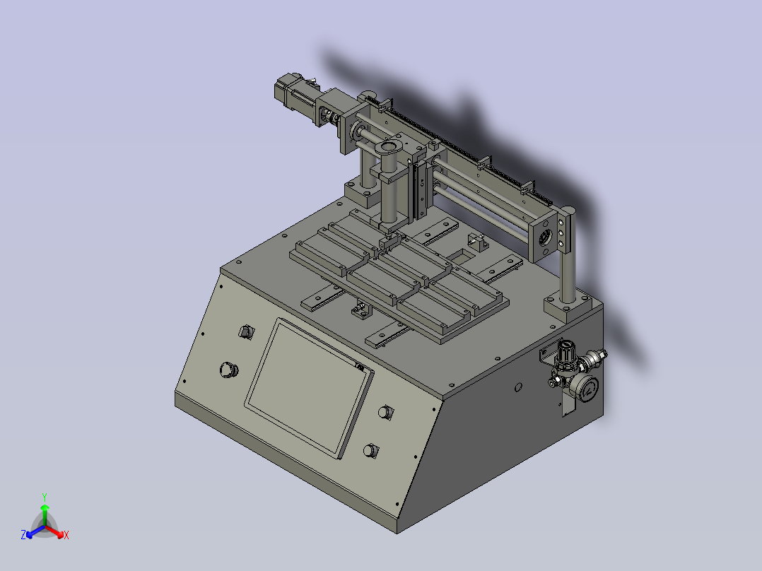 点锡膏联动式点锡膏机主视图