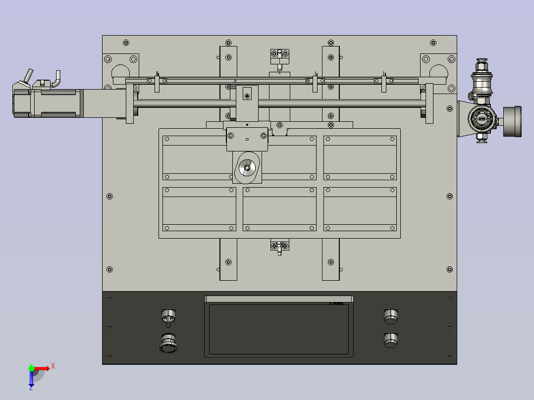 点锡膏联动式点锡膏机俯视图