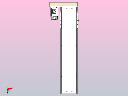日规模组半封闭丝杆TPA-HNR-220D-3210C-L750-MR-C-P1K-N3俯视缩略图