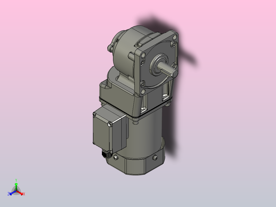 交流减速机5IK60GU-CFT(5GU3RT-180RT)新正等轴测图