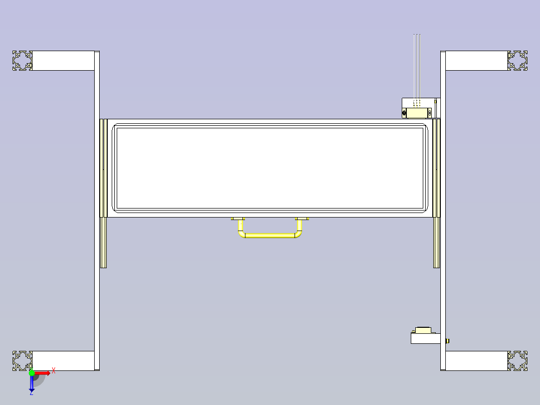 一款废料维护机构3D模型俯视图