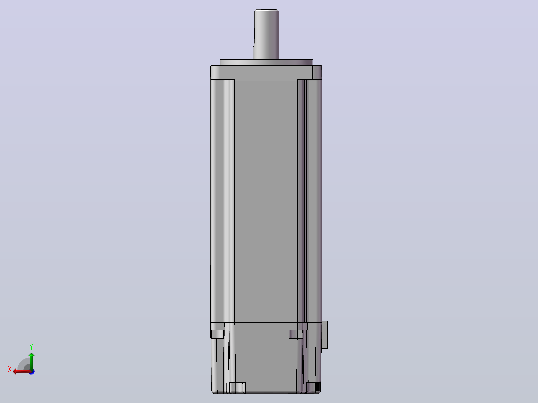 台达电机 ECMA-C10604SH（400w增量型高惯量有刹车）后视图