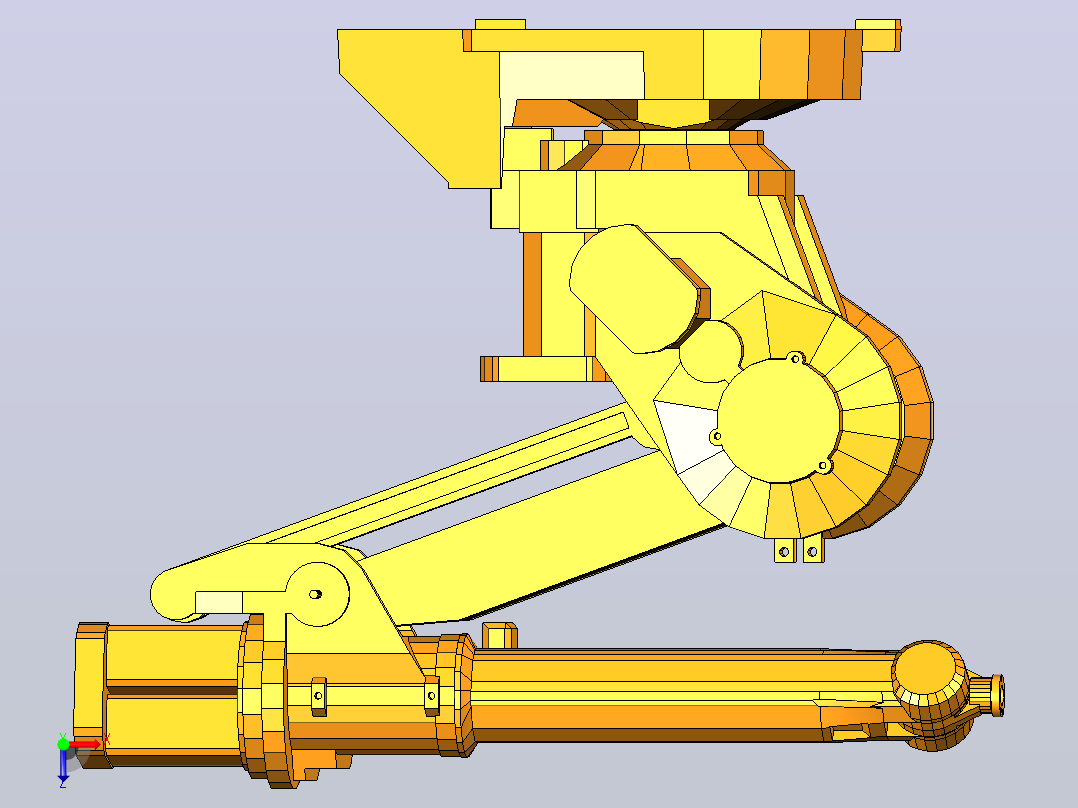 IRB1400 M2000 3D模型俯视图