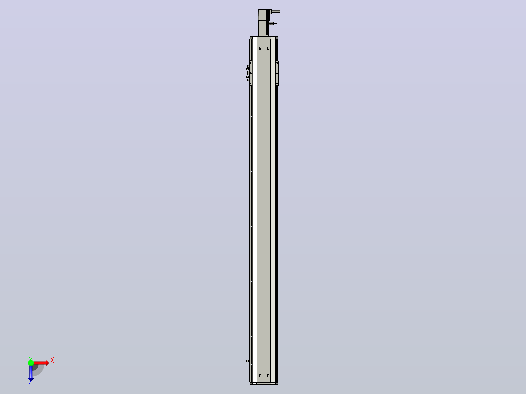SYS12-BC-1000-100W滚珠花健、支撑座、滚珠丝杠、交叉导轨、直线模组.STEP俯视图