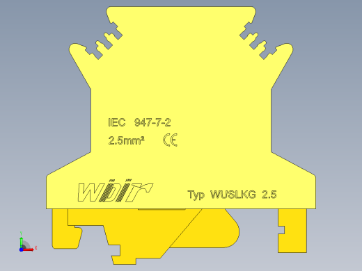 电器通用端子台ZIW76-2.5前视缩略图