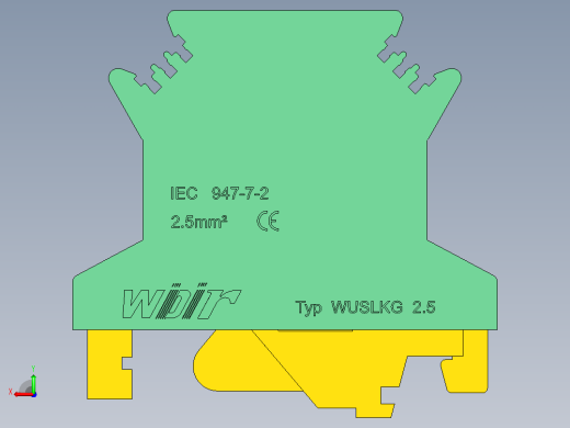 电器通用端子台ZIW76-2.5后视缩略图