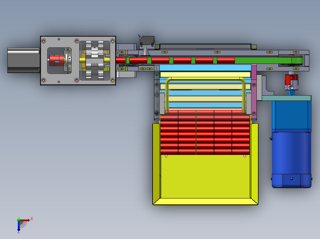 管件自动上料机构sw16俯视图