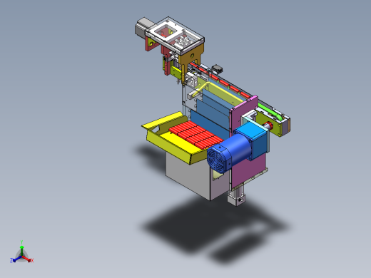 管件自动上料机构sw16正等轴测缩略图