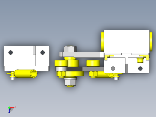 凸轮轴承驱动工件引入机构俯视缩略图