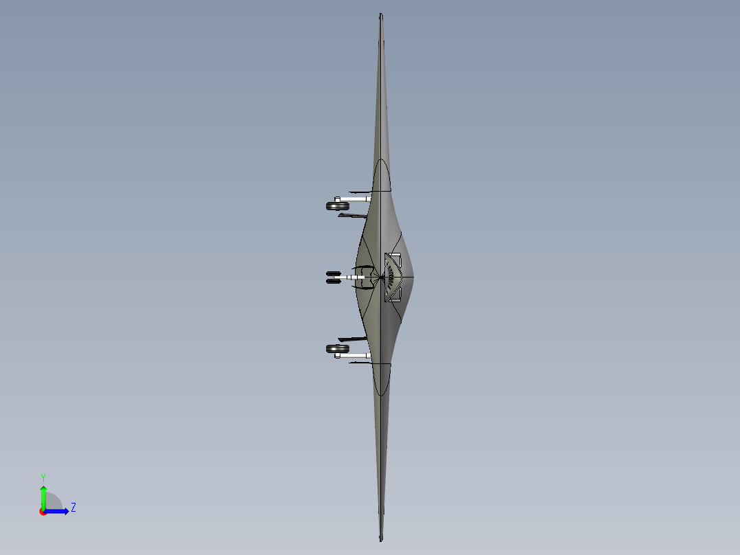 189-GONGJI11 STP左视图