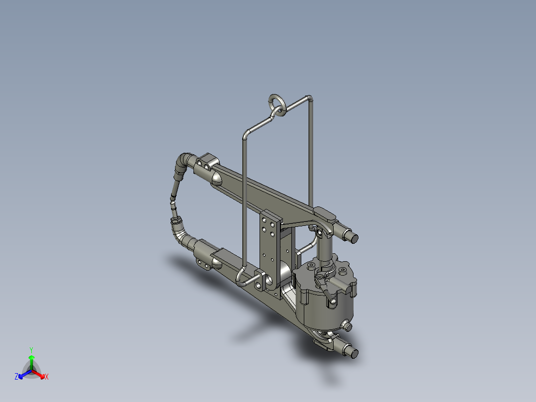焊枪正等轴测图
