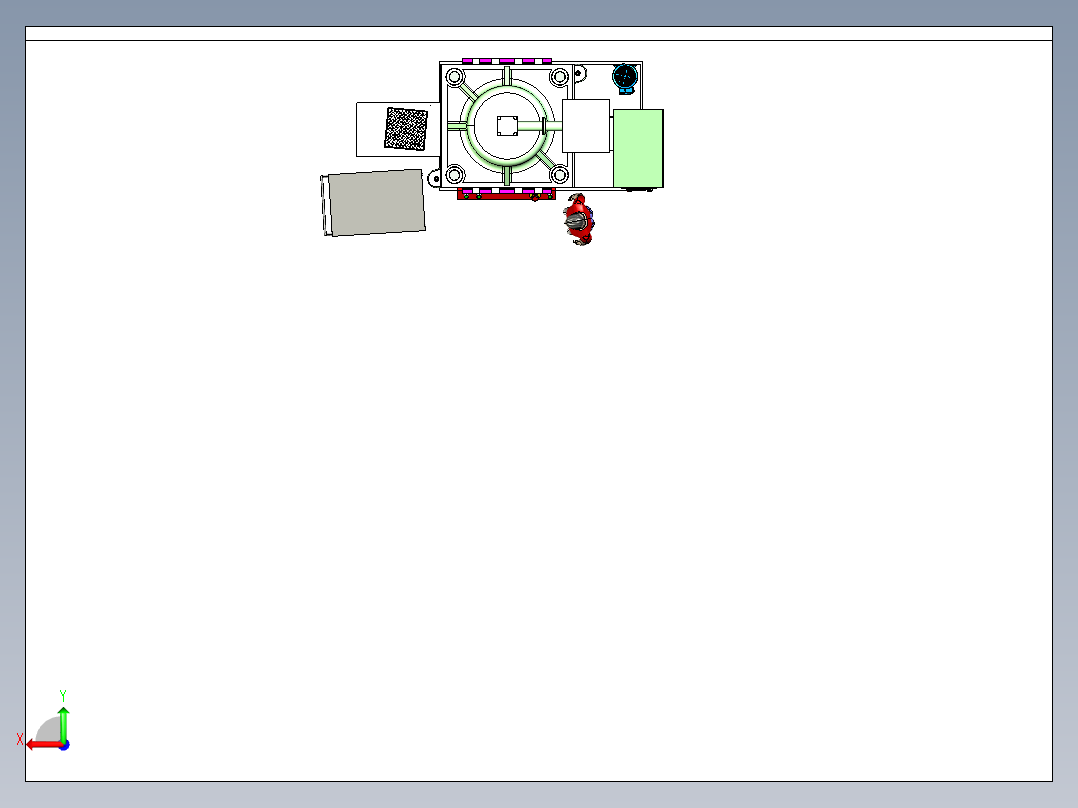 800吨液压机后视图