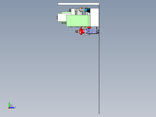 800吨液压机左视缩略图