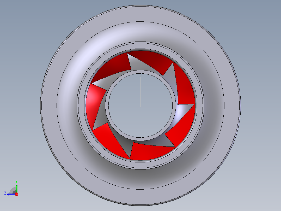 1DG-0107-首级叶轮右视图