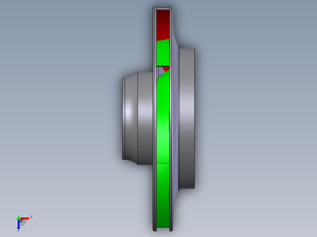 1DG-0107-首级叶轮俯视图