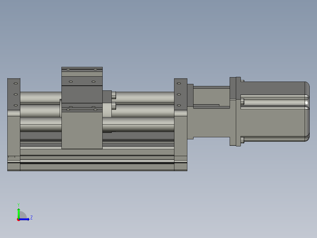 JD90G-K 滚珠丝杆模组左视图