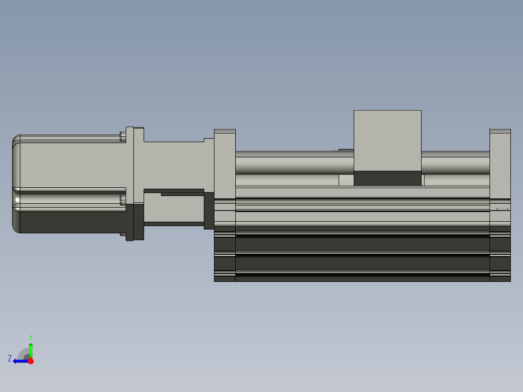 JD90G-K 滚珠丝杆模组右视图