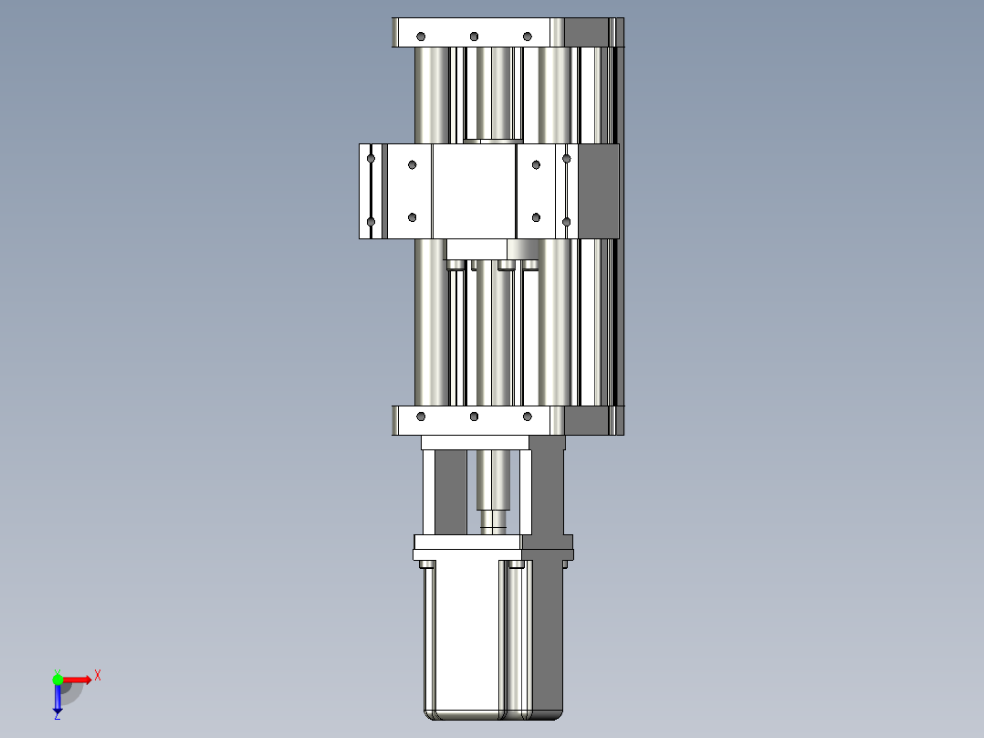JD90G-K 滚珠丝杆模组俯视图