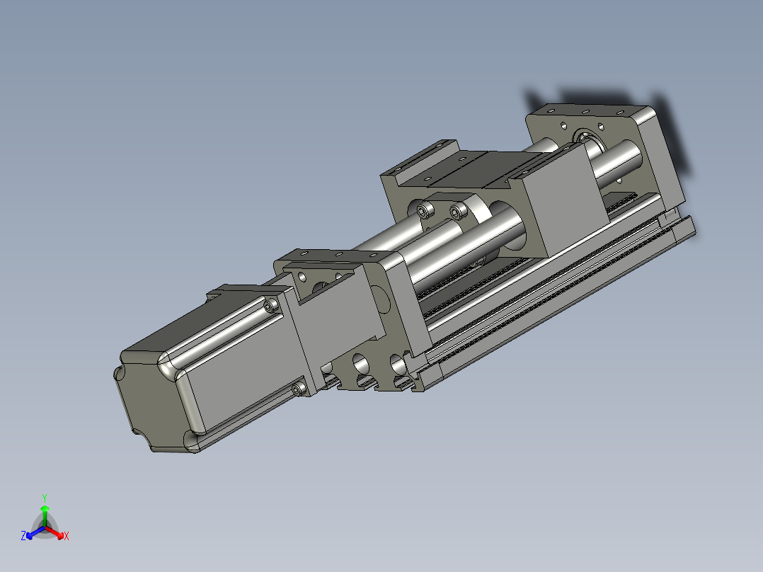 JD90G-K 滚珠丝杆模组正等轴测图