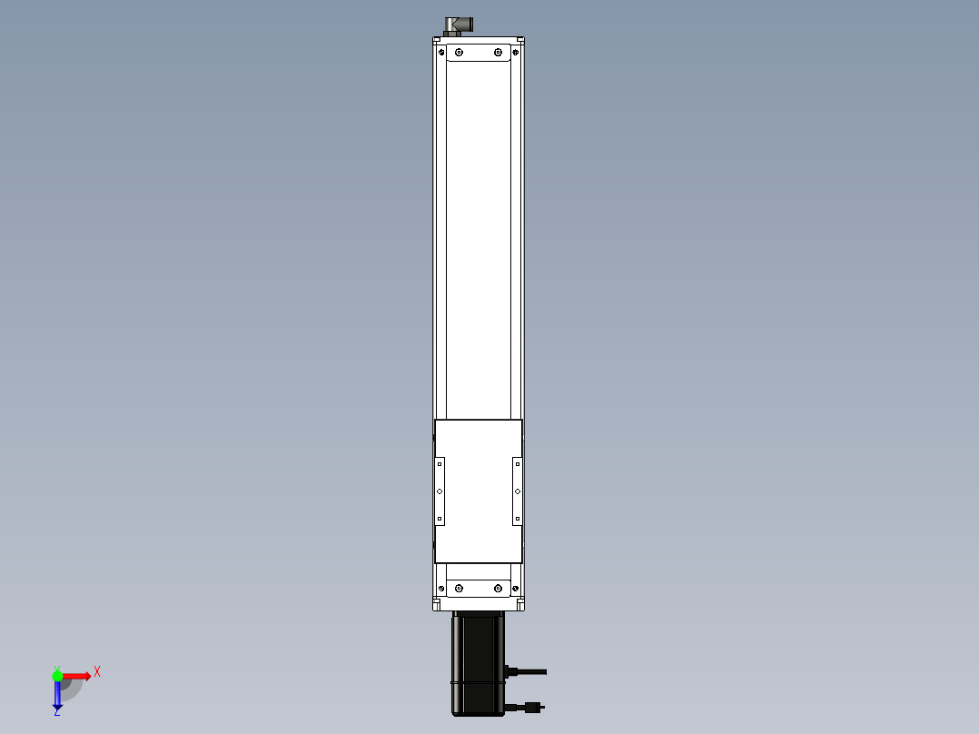 Toyo东佑达直线模组-ECH12-400-BC-200W-A2俯视图