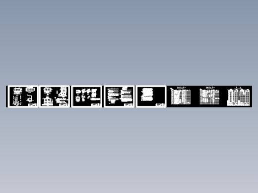 钢制无阀过滤器安装图（含部分部件大样制作图）环保cad图纸 