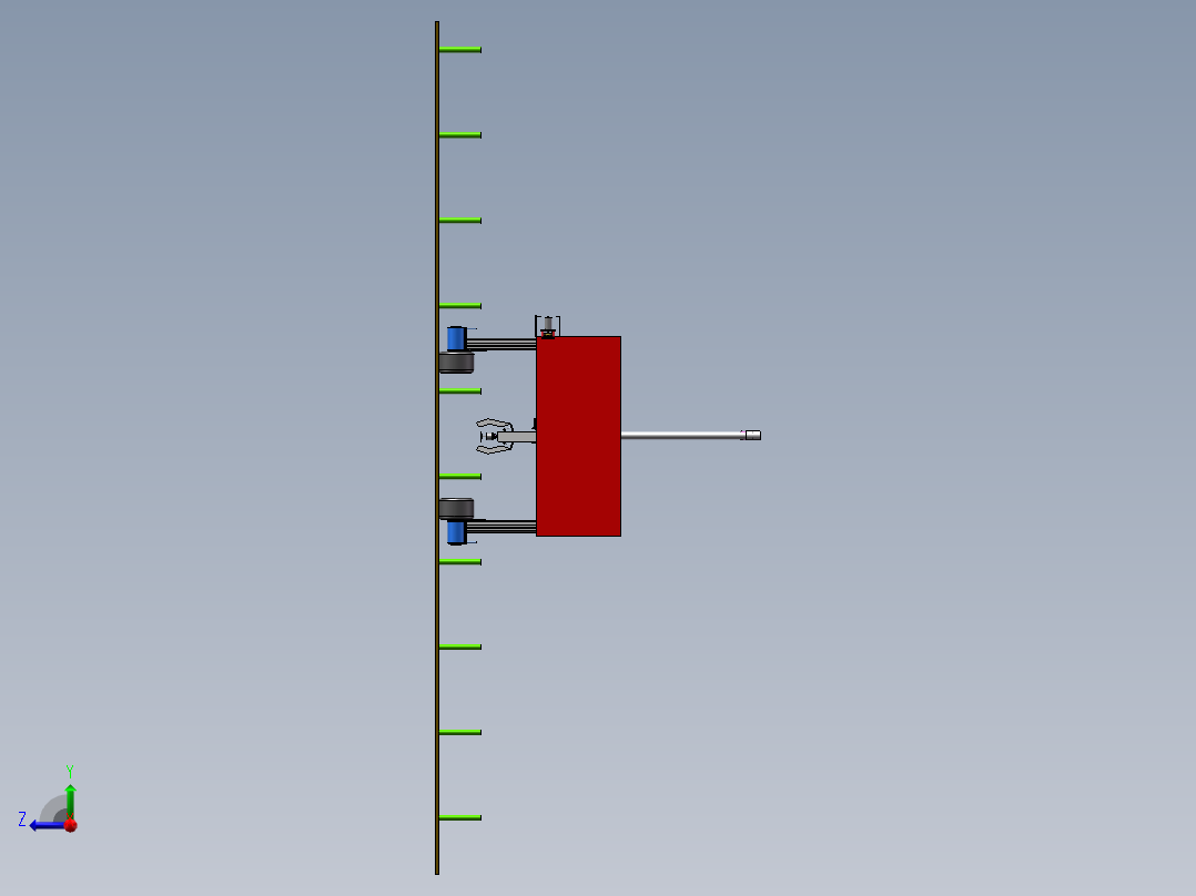 除草机模型右视图