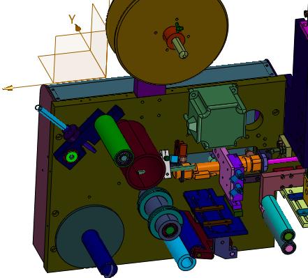 工件电子玩具平面贴标不干胶机