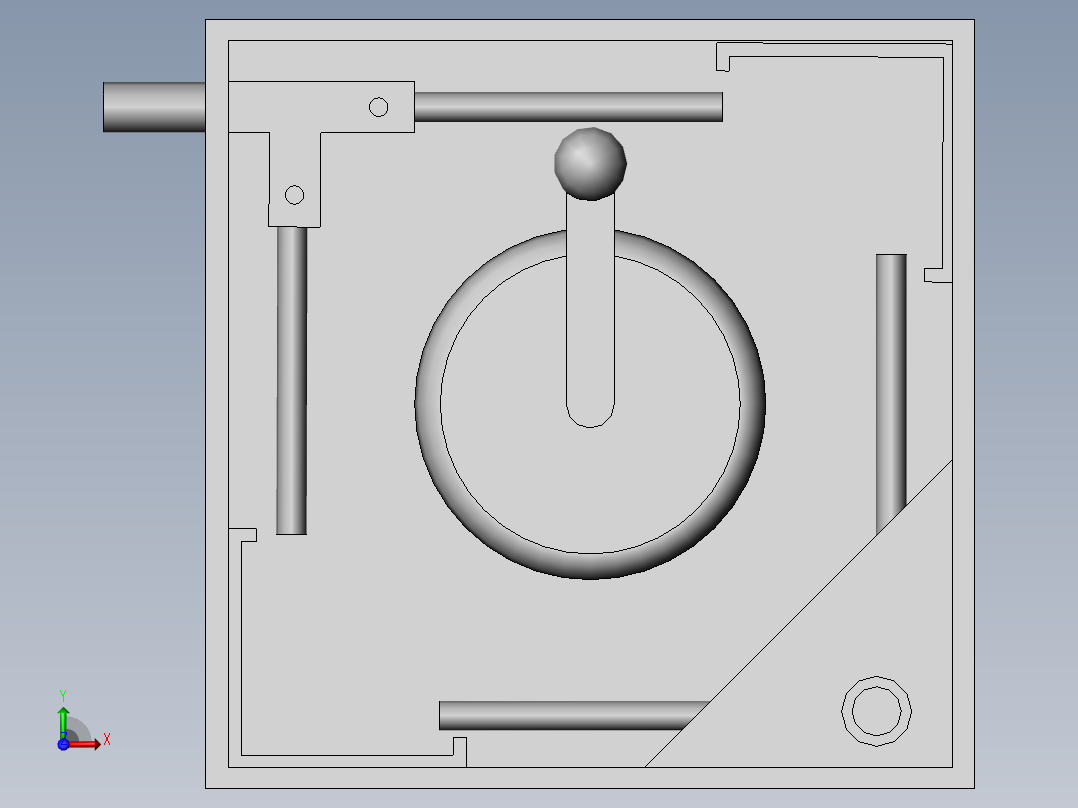 废水处理用灭菌箱前视图