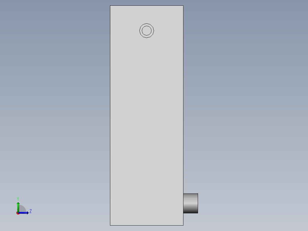 废水处理用灭菌箱左视图