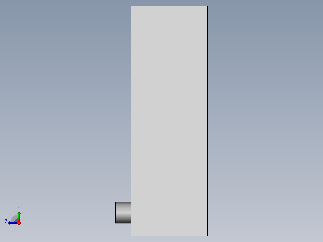 废水处理用灭菌箱右视图