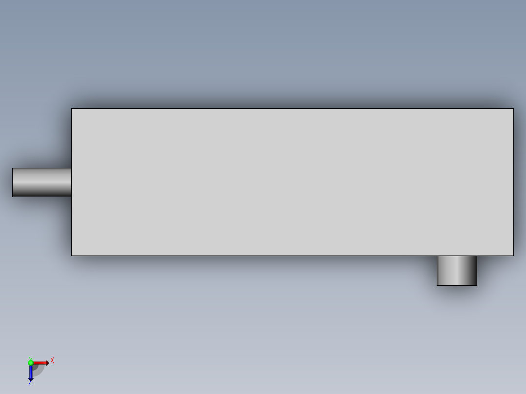 废水处理用灭菌箱俯视图