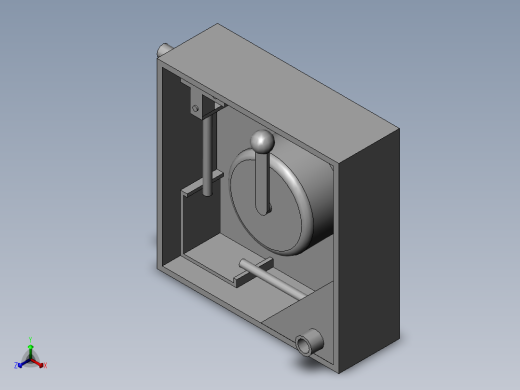 废水处理用灭菌箱正等轴测缩略图