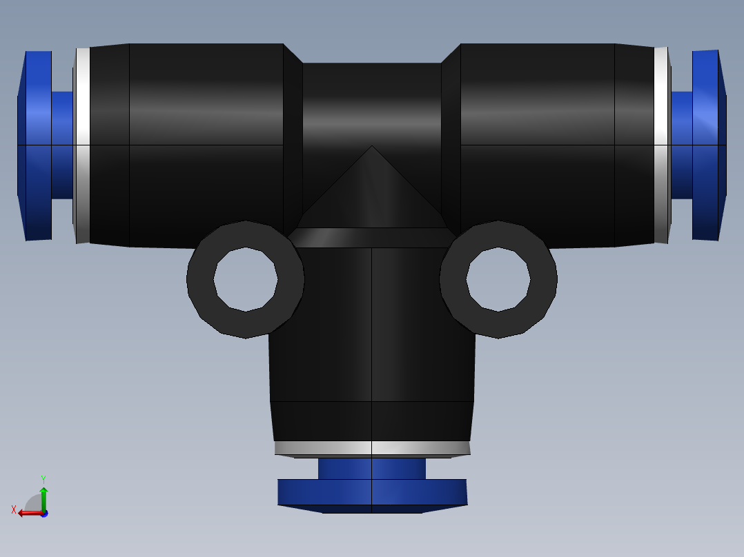 气嘴-Ø4 UNIÃO T (C00600400)后视图