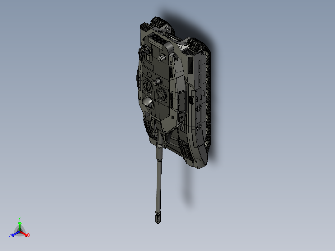 861豹3式坦克PROE设计