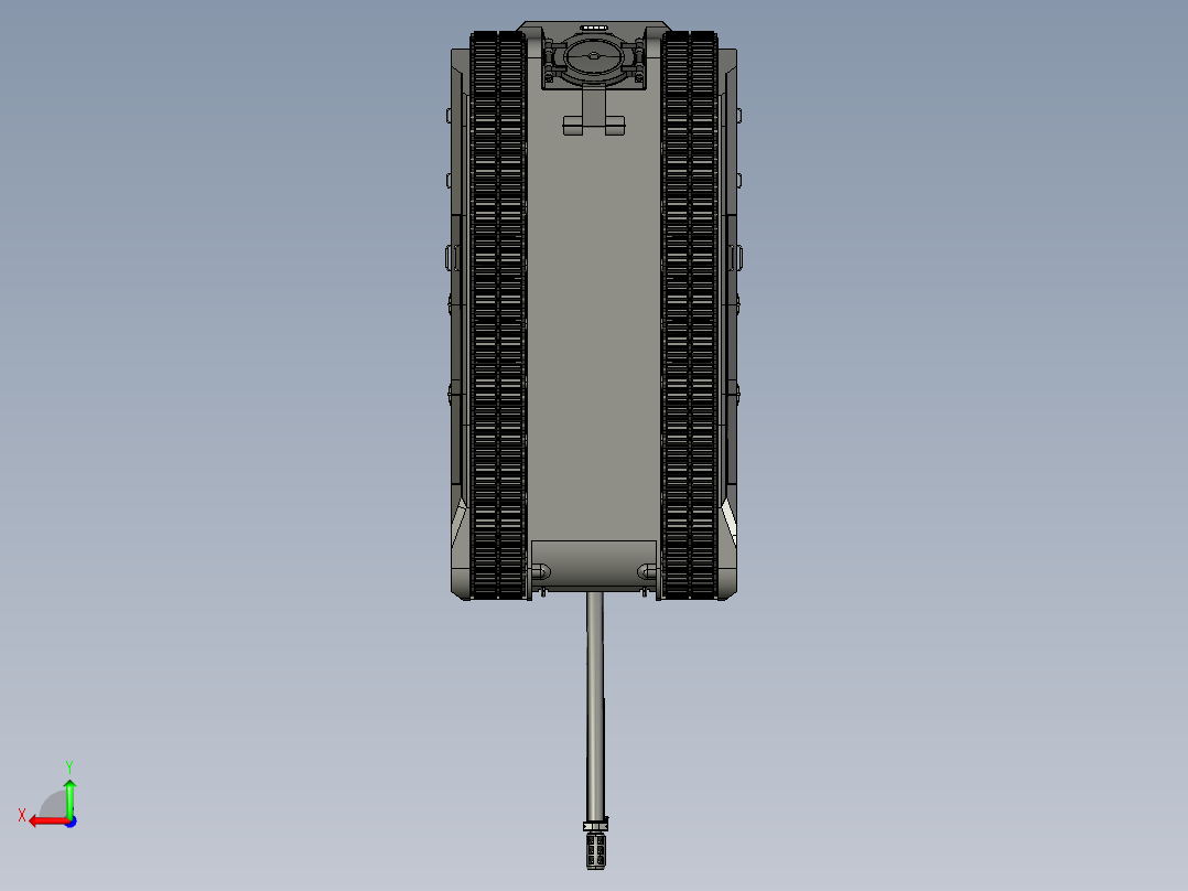 861豹3式坦克PROE设计后视图