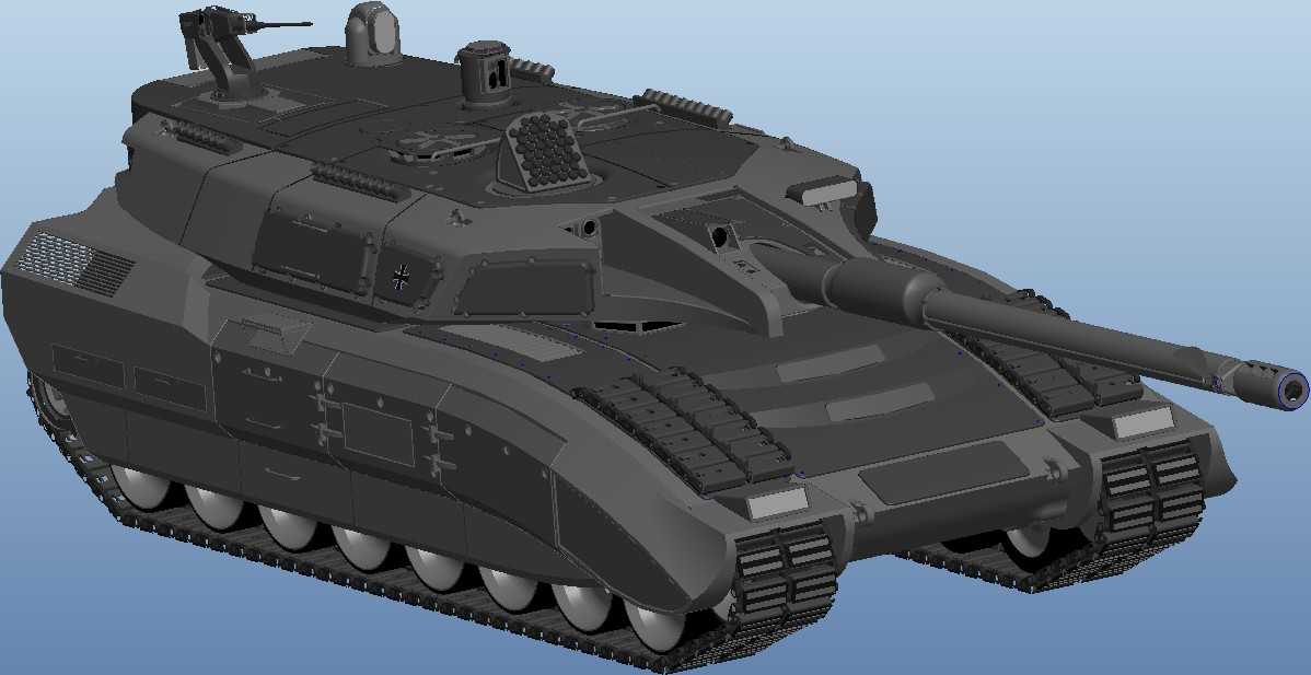 861豹3式坦克PROE设计