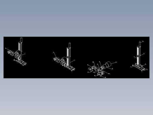 双夹头可旋转机械手