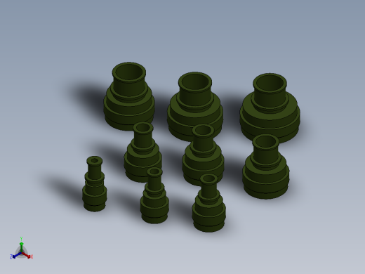 08至24号圆形连接器的旋转连接器正等轴测缩略图