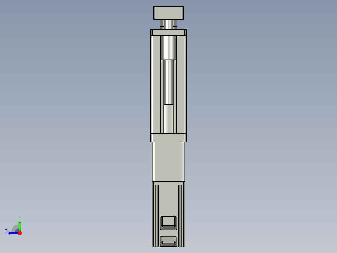 12VZ电动缸-VZ6D-S50-BC右视图