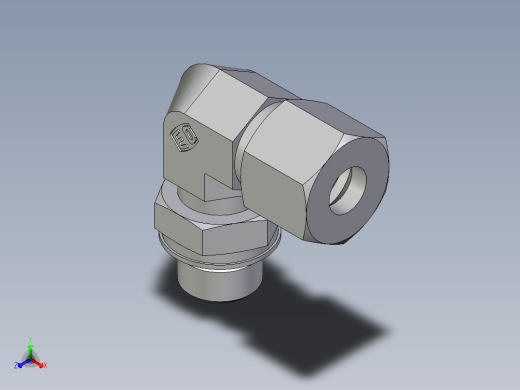 卡套式工业通用硬管接头EO_Adjustable_Locknut_elbow_WEE10ZSMORCF