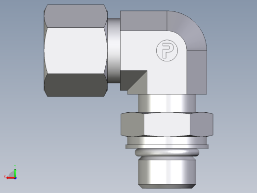 卡套式工业通用硬管接头EO_Adjustable_Locknut_elbow_WEE10ZSMORCF后视缩略图