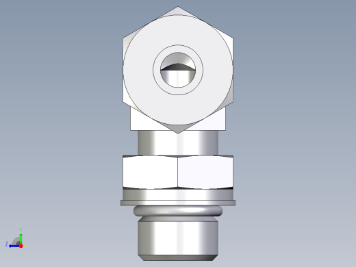卡套式工业通用硬管接头EO_Adjustable_Locknut_elbow_WEE10ZSMORCF右视缩略图