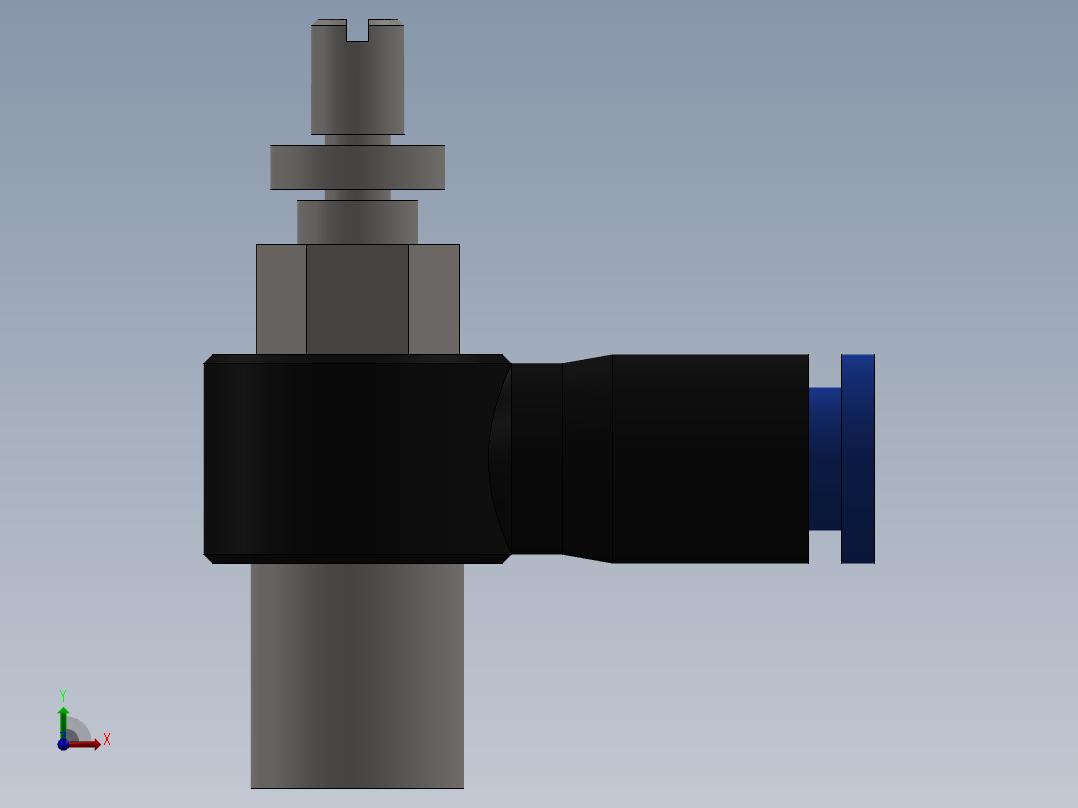 Ø4 x 1-8 - CONTROLE DE FLUXO 90° BANJO (C0K510418)前视图