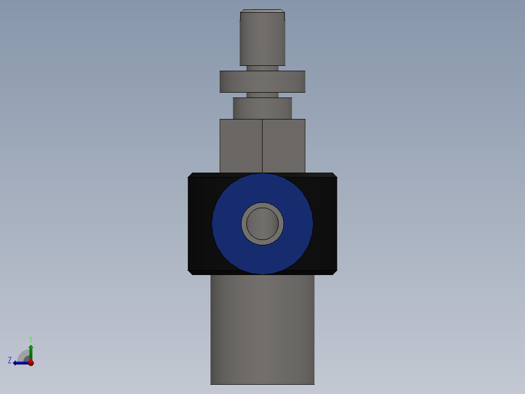 Ø4 x 1-8 - CONTROLE DE FLUXO 90° BANJO (C0K510418)右视图