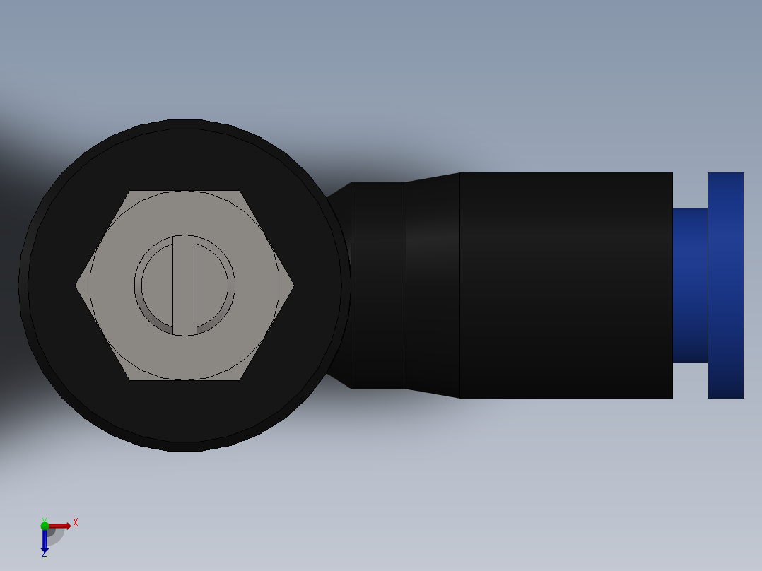 Ø4 x 1-8 - CONTROLE DE FLUXO 90° BANJO (C0K510418)俯视图