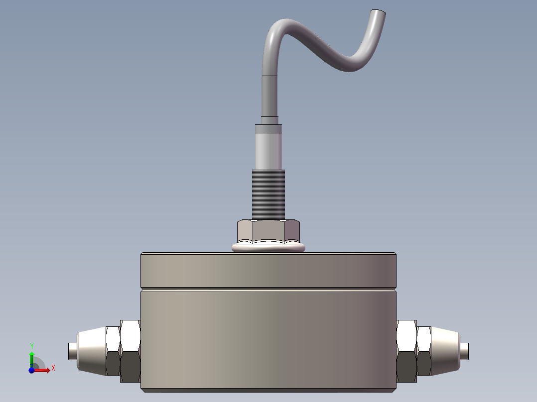 齿轮流量计前视图