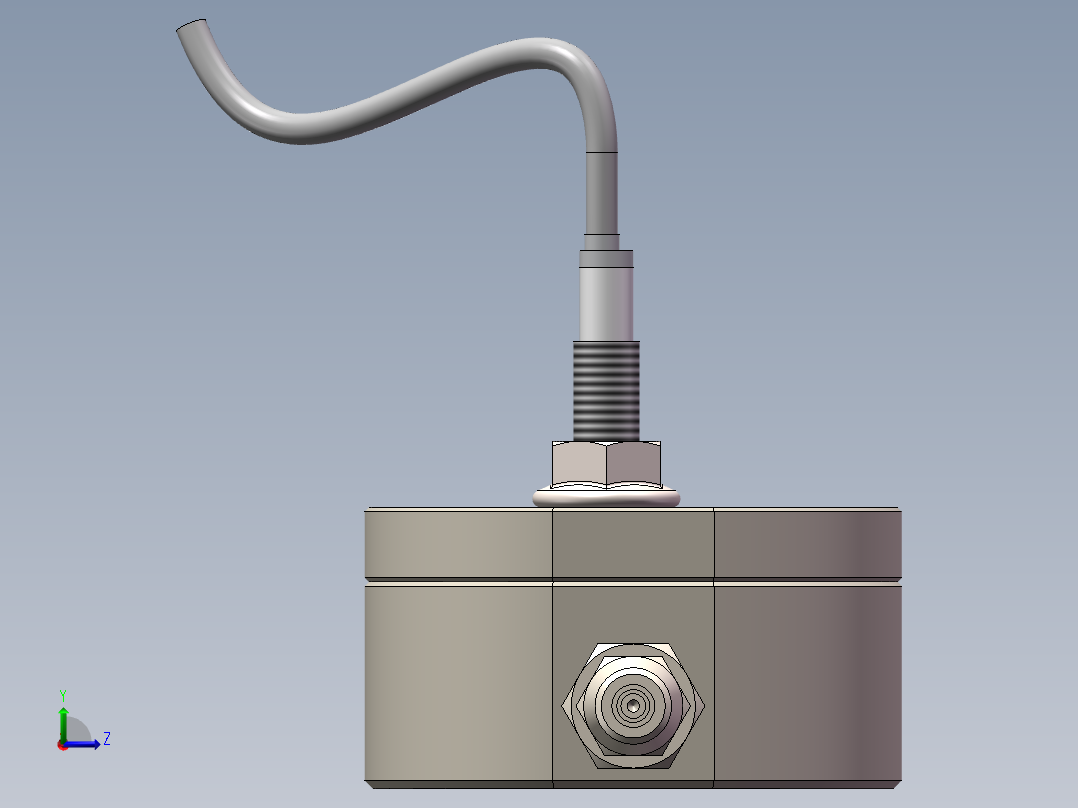 齿轮流量计左视图