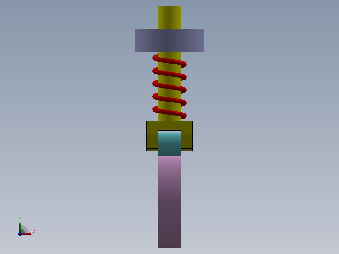 凸轮运动前视图