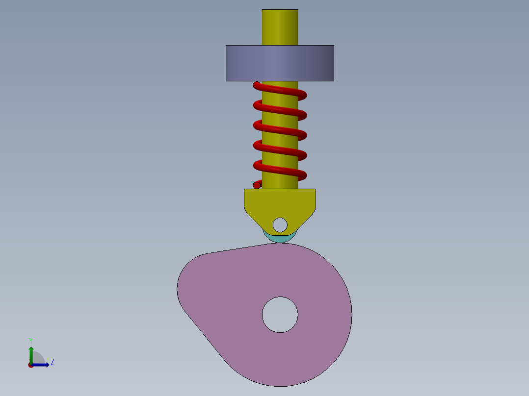 凸轮运动左视图