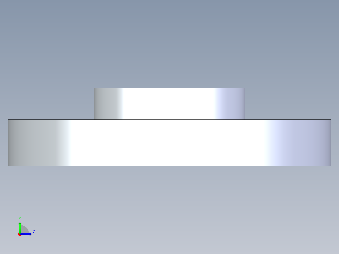 CPVC管件24-Sch80_Flange One-Piece_FPT_9852-015_1.5in左视图